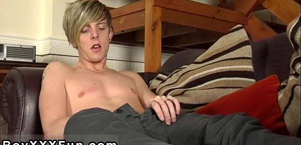  Gay XXX Jamie slips one arm up under his T-shirt and another into his